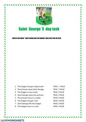 Saint George´s day task 