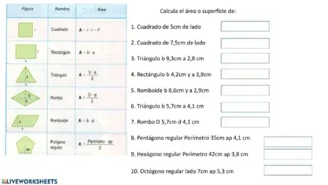 Calculo de superficies