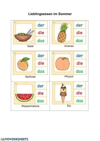 Lieblingsessen im Sommer