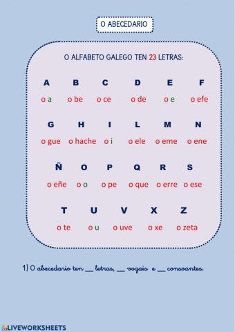 O ABECEDARIO