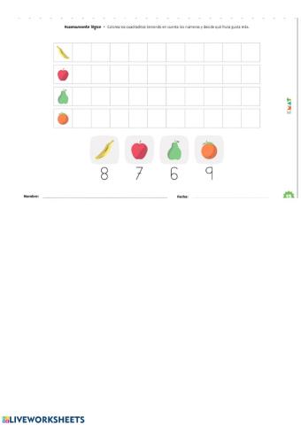 Cuenta los cuadraditos