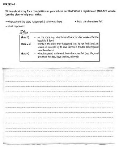 Story (test Upstream 2 Unit 5)