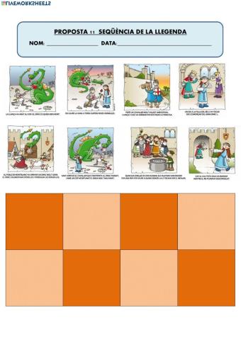 Activitat 11 Sant Jordi. Seqüència
