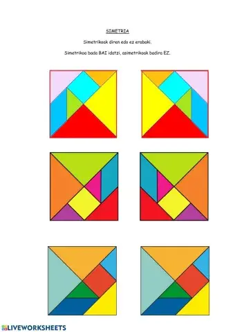 Simetrikoak edo ez 2