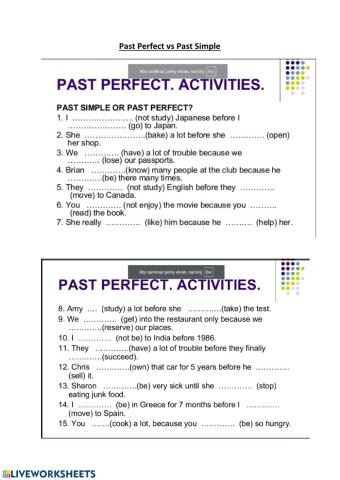 Past Perfect vs Past Simple