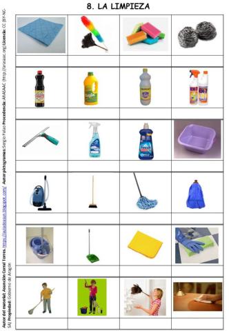 Vocabulario de la limpieza