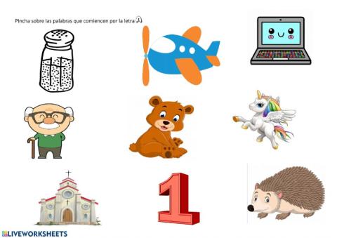 Discriminación fonética - letra a