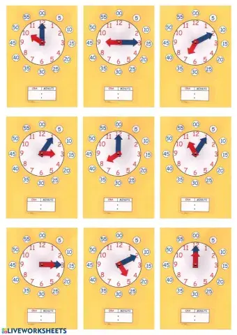 Scrivi l'orario giusto