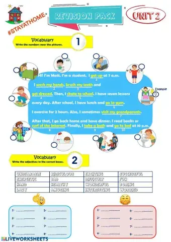 8th Grade - Unit 2 - Teen Life