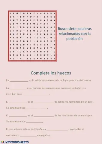 La población de España