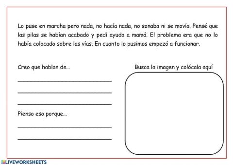 Contesta las preguntas y dibuja