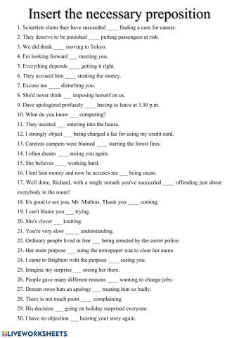 Prepositions before gerunds