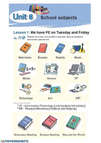 Form 4 Unit 8 Lesson 1 Lapitskaya