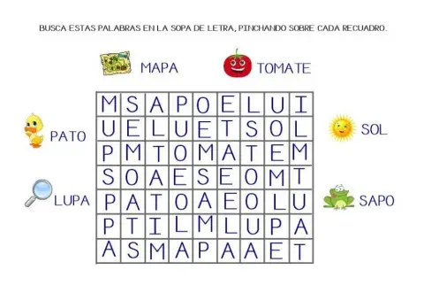 sopa de letras