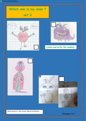 Which one is my alien ? Set 3