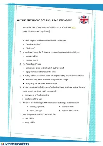 Why has British food got such a bad reputation?