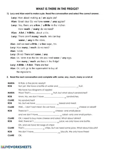 What is there in the fridge?