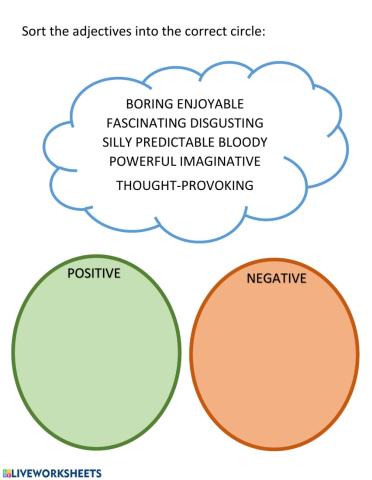 Adjectives to describe movies