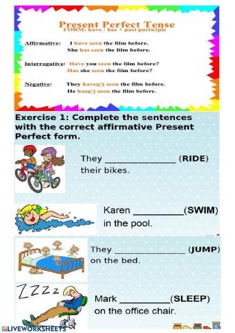 Practice present perfect