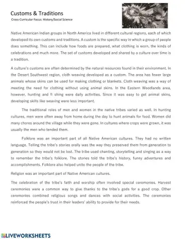 Customs and traditions