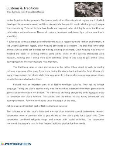 Customs and traditions