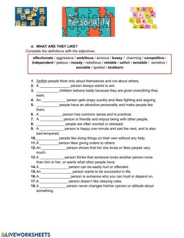 Personality Adjectives