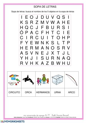 Sopa de letra r-rr (IV)