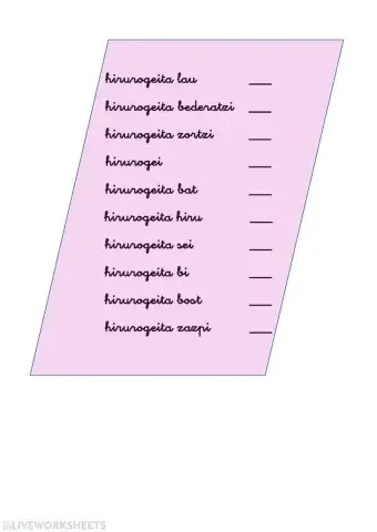 Zenbakiak. Hirurogei