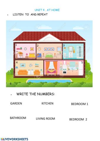 unit 4 . AtT HOME  VOCABULARY 