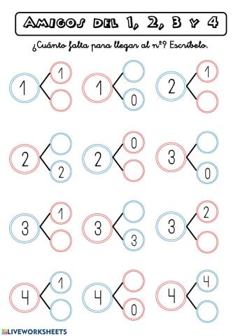 Descomposición 1,2,3 y 4