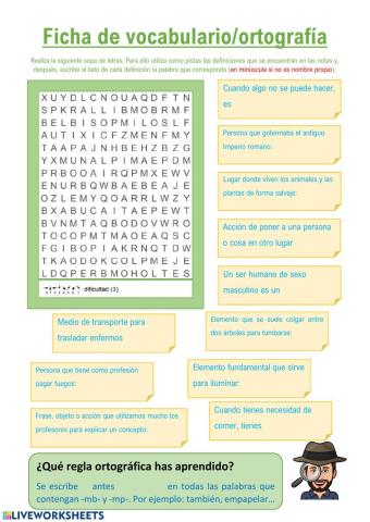 Regla ortografía -mb- y -mp-