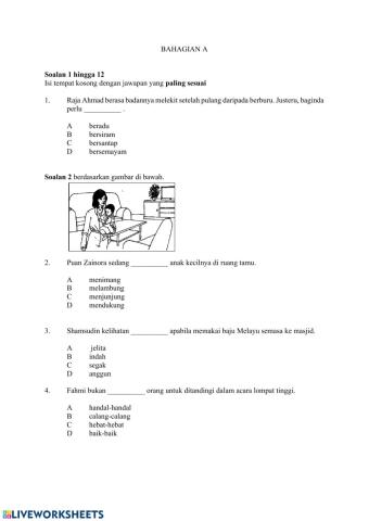 Set Soalan Bahagian A