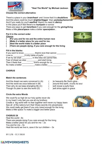 Song: heal the world