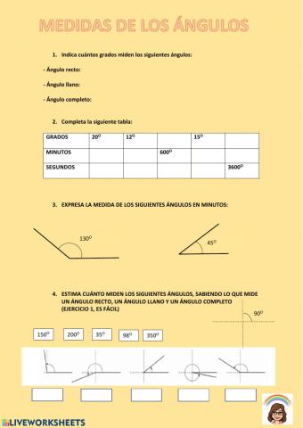 MEDIDAS DE LOS ÁNGULOS