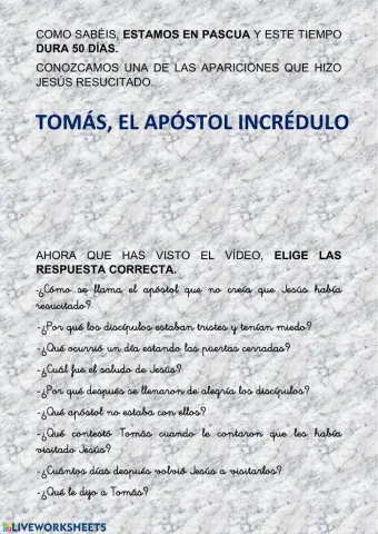 Tomás el incrédulo