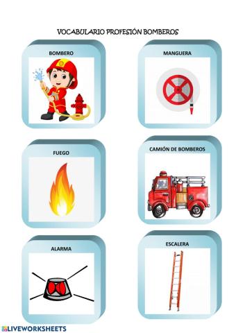 VOCABULARIO BOMBEROS