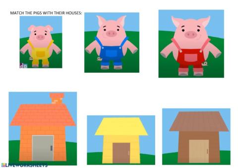 3 little pigs houses