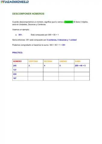 Descomponer números