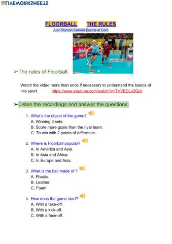 Floorball the rules