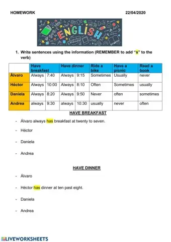 ADVERBS OF FRECUENCY ll