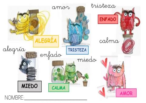 Monstruo de colores emociones