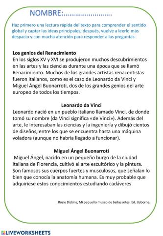 COMPRENSIÓN LECTORA TEMA 9