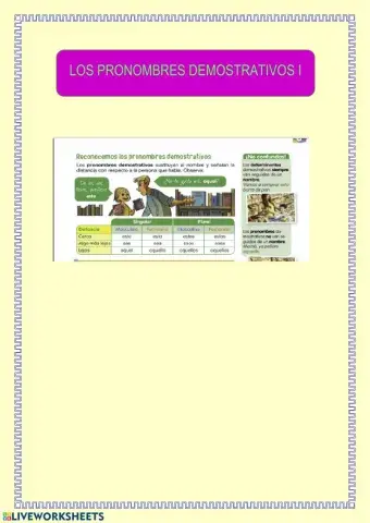 Pronombres demostrativos