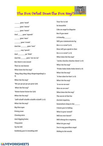 What does the fox say? Song