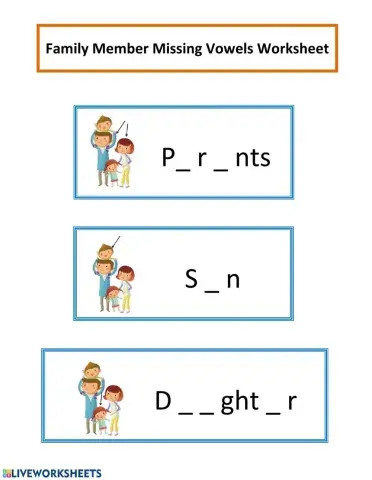 My Family Vocabulary