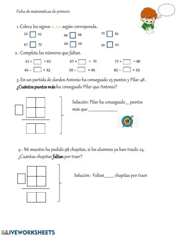 Repaso matematicas primero