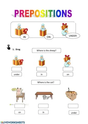 Preposiciones de lugar
