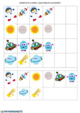 Serie lógica espacio