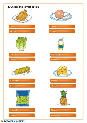 Inglés 3º. Unidad 3. Vocabulario (I like cooking)