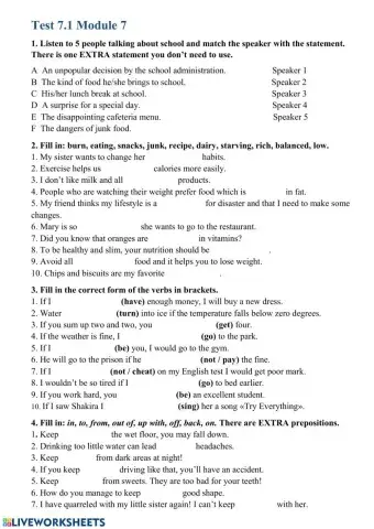 Test 7 Module 7 (Spotlight 9)